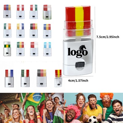 National Flag Face Paint Stick For Soccer Fans Safe For Kids Adults