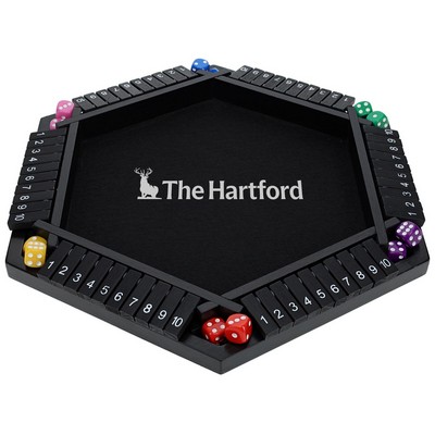 6 Player Shut the Box - Black Color