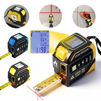 328' AutoLock 3-in-1 Laser Measuring Tape