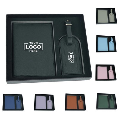 Waterproof Passport & Luggage Tag Travel Gift Set