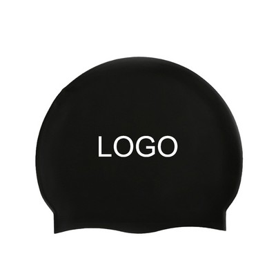 Silicone swim cap