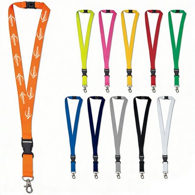 Custom Polyester Lanyard with Metal Hook