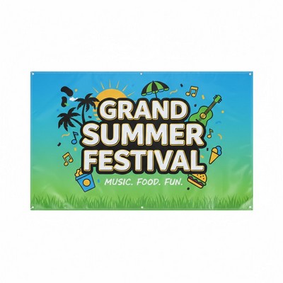 18oz Outdoor UV Vinyl Banner 3'x5'