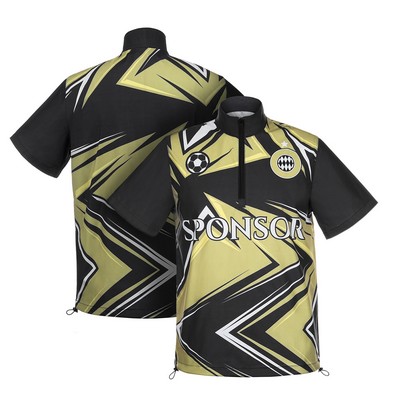 Custom Sublimated Quarter Zip Short Sleeve Jacket