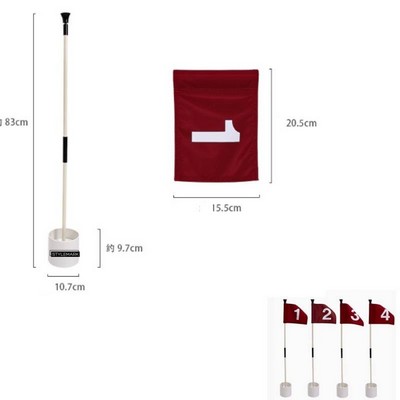 Golf Flagstick Mini,Putting Green Flag for Yard