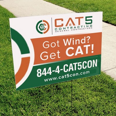 Corrugated Plastic Sign (24" x 16")