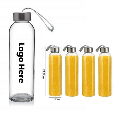 17OZ Glass Juice Bottle with Sealed Lid