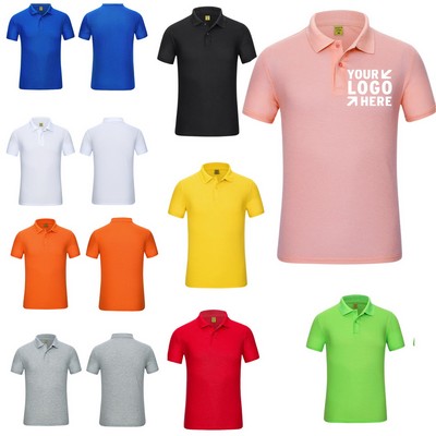 Men Custom Branding Short Sleeve Polo Shirt