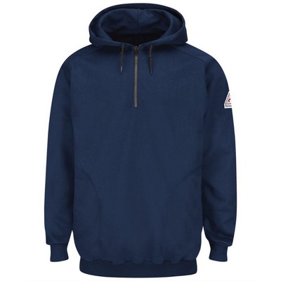 Bulwark Men's Flame Resistant Quarter-Zip Hooded Sweatshirt - SEH8