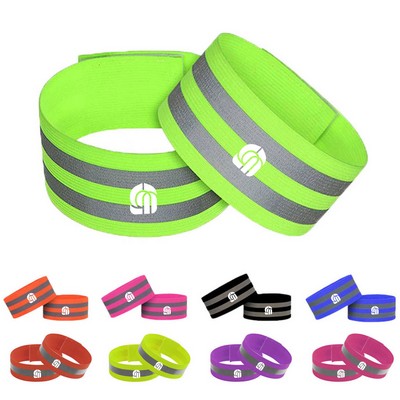 Adjustable Reflective Ankle Bands for Sports