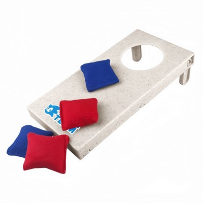 Wheat Straw Desktop Cornhole Game Set