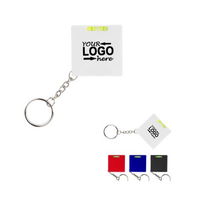 Tape Measure with Level Keychain Compact Measuring Tool Portable