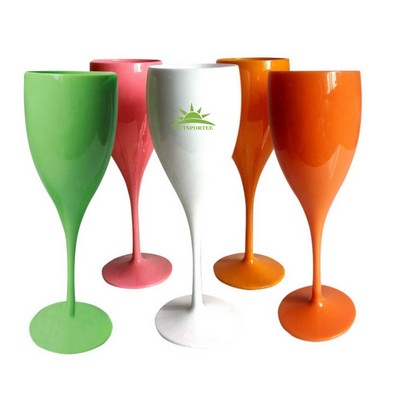 6 oz Shatterproof Plastic Champagne Flutes Party Drinkware