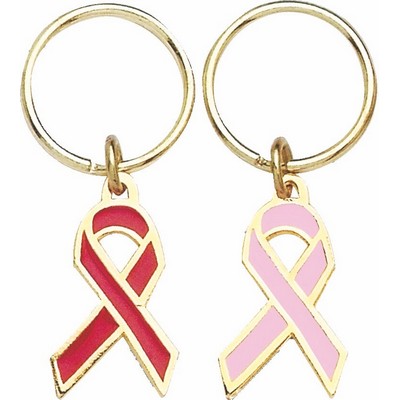 Color Filled Awareness Ribbon Key Tag