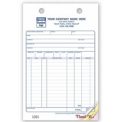 Building Supply Register Forms (3 Part)