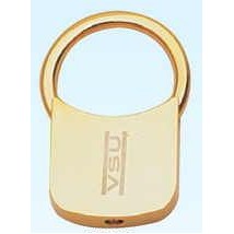 Solid Brass Gold Plated Key Ring - ON SALE, LIMITED STOCK