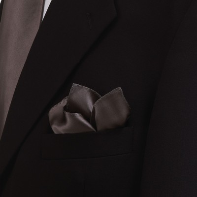 Dark Grey Pocket Square