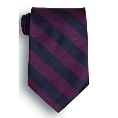 School Stripes Tie - Navy Blue/Purple