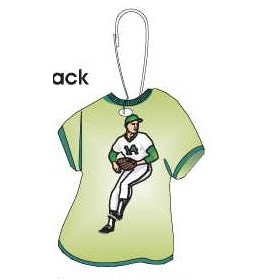 Baseball Player T-Shirt Zipper Pull