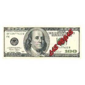 Las Vegas $100 Bill Mighty Mini Magnet