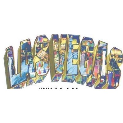 Las Vegas Collage Magnet w/ Full Magnetic Back (8 Square Inch)