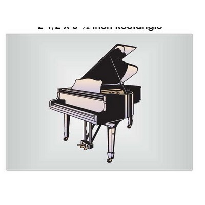 Piano Metal Photo Magnet (2 1/2"x3 1/2")