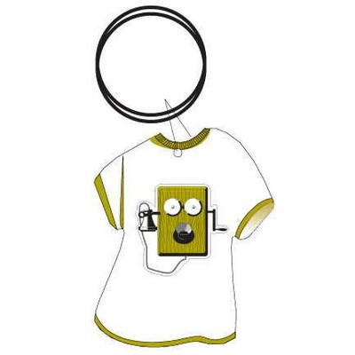 Wind Up Box Phone T Shirt Key Chain w/Mirrored Back (4 Square Inch)
