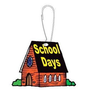 School Days House Zipper Pull