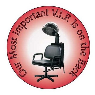 Hair Dryer Chair Hand Mirror (2½" Diameter)