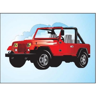 SUV 2 Rectangle Badge w/ Bar Pin (2"x3")