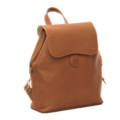 Flap Over Button Backpack w/2 Adjustable Back Straps