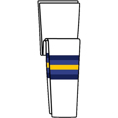 St. Louis Pro Series White Home Socks w/Blue & Gold Stripes