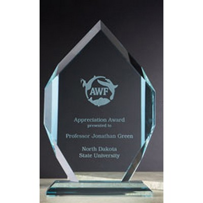 10.5" Jade Glass Classic Peak Award