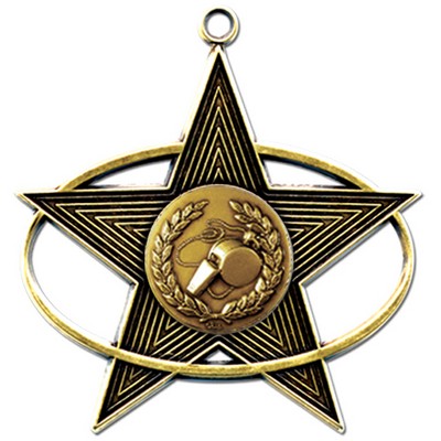 Stock All-Star 3' Medal- Whistle