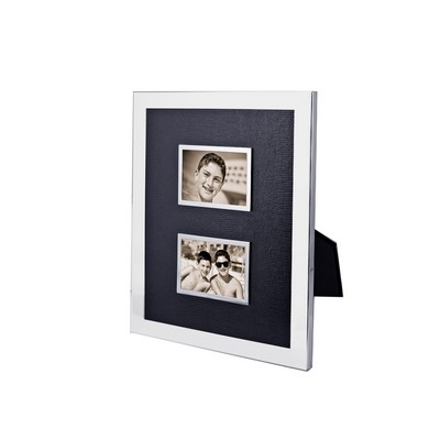 Black/Silver Double Picture Frame (2"x 3")