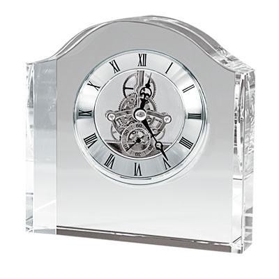 Jumbo Crystal Gear Clock (6 1/8"x6"x1 7/8")