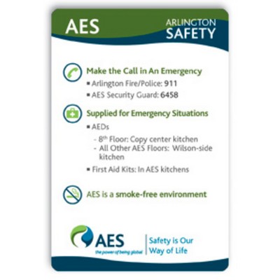 Laminated Name Badge Full Color (2.625"X3.875") Rectangle - No personalization included