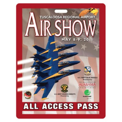 USA Made Laminated Event Tag - Rectangle (3.5"x4.5")