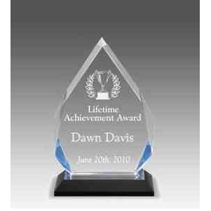 6¾" Tall Silver Diamond Acrylic Award
