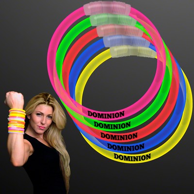 Assorted Color 8" Glow Bracelets - PRINTED