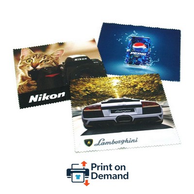 Full Color Microfiber Cloth - 6" x 6" (Print On Demand)