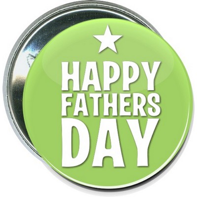 Fathers Day - Happy Fathers Day Star - 2 1/4'' Round Button
