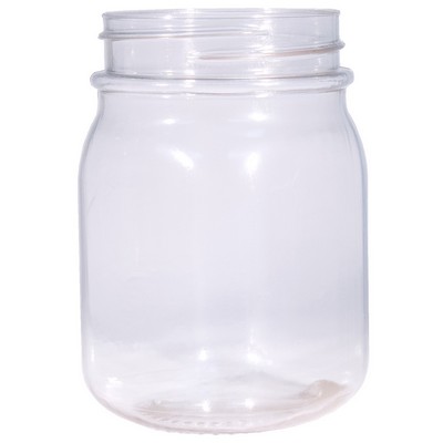 16 Oz. Plastic Mason Jar - Blank