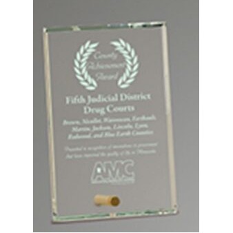 Economy Jade Glass Plaque (4"x6")