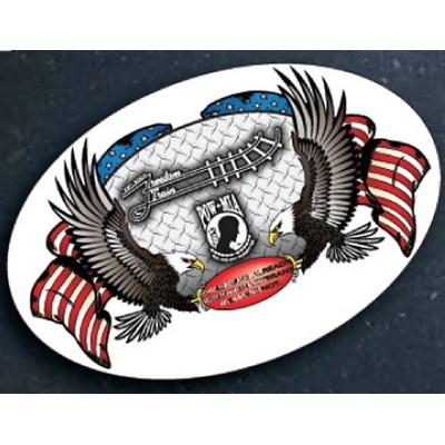 Oval Vinyl Decals 3"x2"