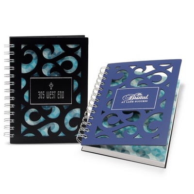 5" x 7" Venetian Curves Spiral Leather Journal