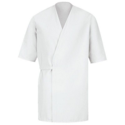 Red Kap™ Collarless Pocketless Butcher Wrap - White