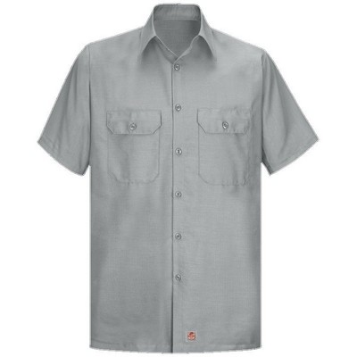 Red Kap™ Men's Short Sleeve Solid RipStop Shirt - Gray