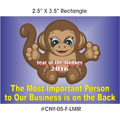 Chinese New Year/2016 Monkey Hand Mirror (3½"x2½")
