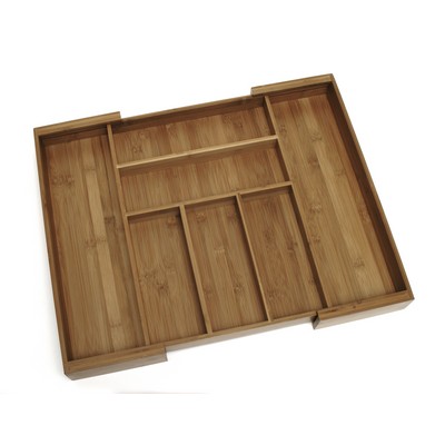Bamboo Expandable Flatware Organizer